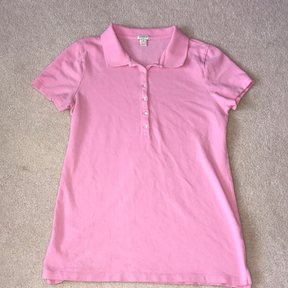 Pink J. Crew size small polo